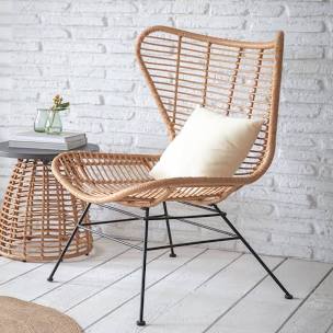 GT Hampstead Winged Back Bamboo Chair - COLLECTION ONLY
